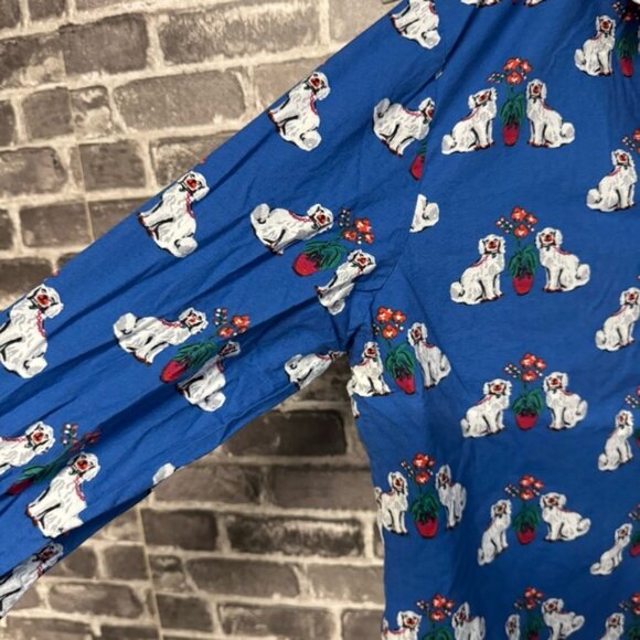 Printfresh matching spaniels pants sleep set blue white pajama set - Picture 5 of 15